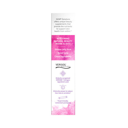 NOW Solutions, Collagen Jelly Beauty Complex, Sweet Plum Flavor, 10 Jelly Sticks Vitamins &amp; Supplements NOW Foods USA