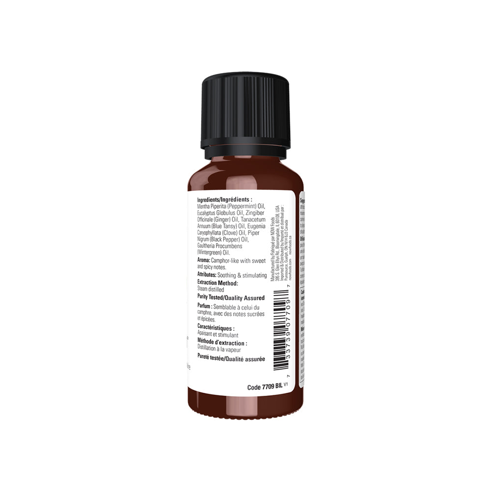 NOW Essential Oils, Muscle Zen™ Essential Oil Blend for Sports Massage, Steam Distilled, 1-Ounce (30ml) Essential oils NOW Foods USA