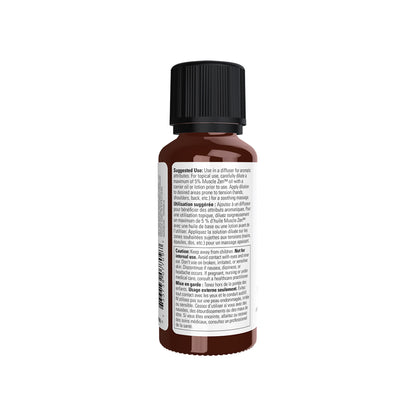 NOW Essential Oils, Muscle Zen™ Essential Oil Blend for Sports Massage, Steam Distilled, 1-Ounce (30ml) Essential oils NOW Foods USA