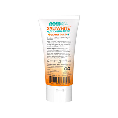 NOW Solutions, Xyliwhite Toothpaste Gel for Kids, Orange Splash Flavor, Kid Approved! 3-Ounce, packaging may vary (85 g)