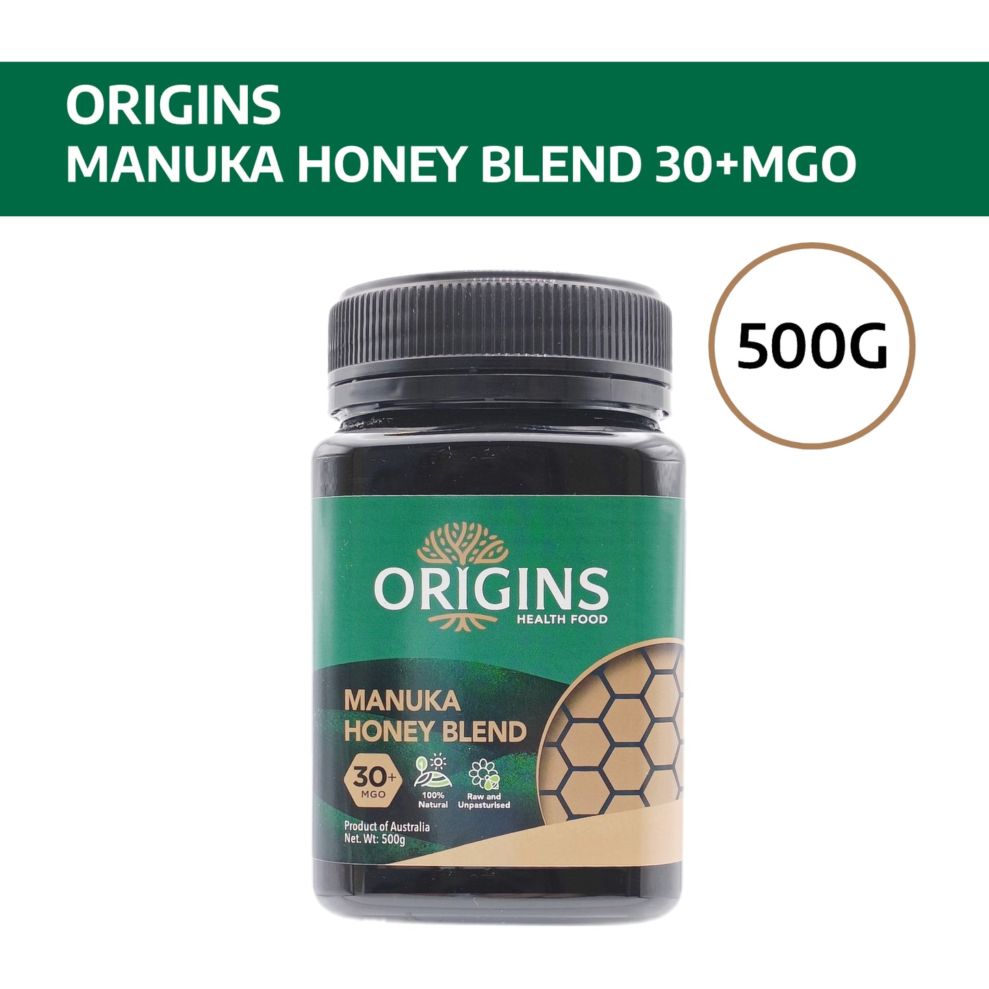 Origins Health Food Manuka Honey Blend MG30+ Australia 500G - Bloom Concept