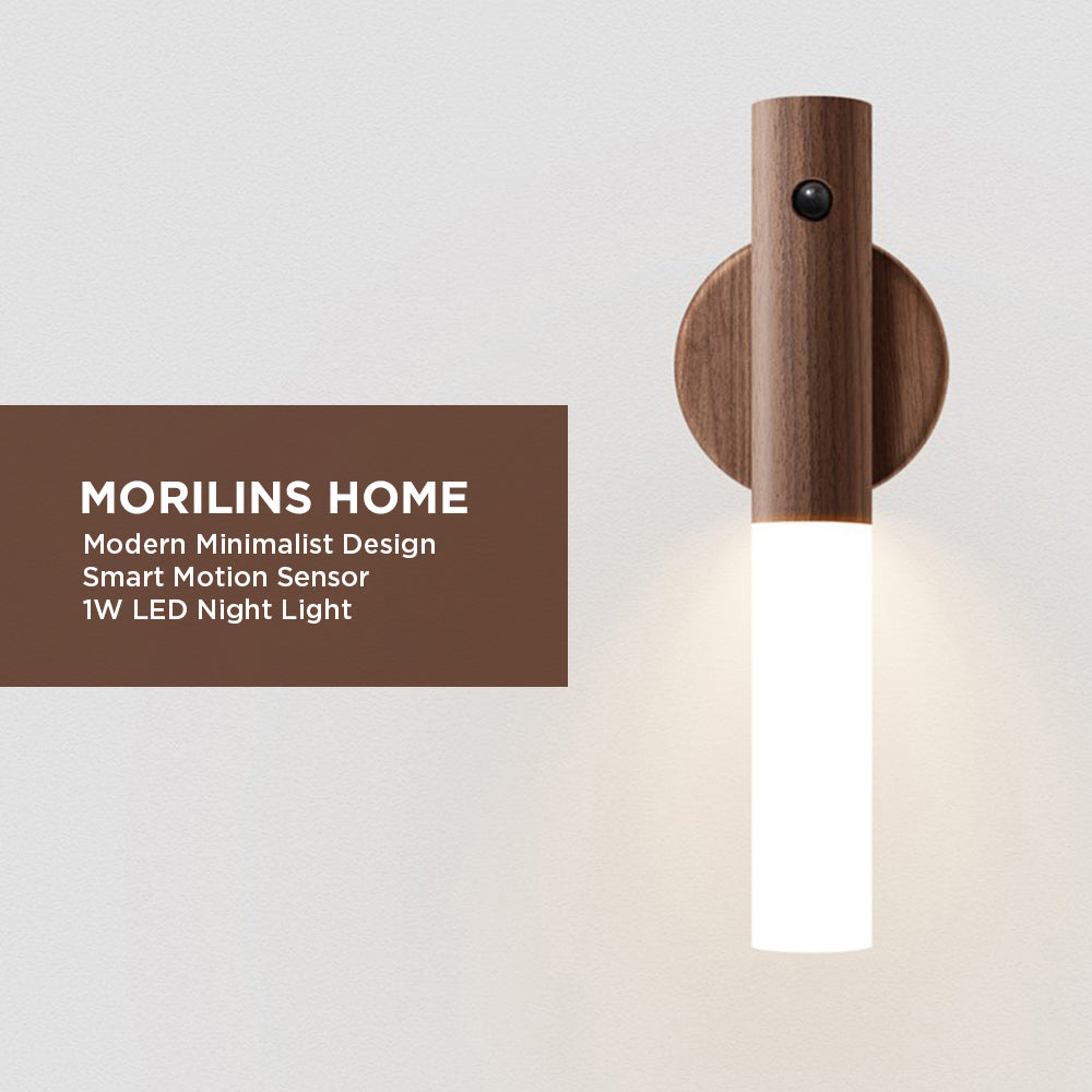 [Morilins Home] Modern Minimalist Atmosphere Lamp with Smart Motion Sensor, 1W LED Night Light, Removable Design, Magnetic with USB Charging UL-Tested - Bloom Concept