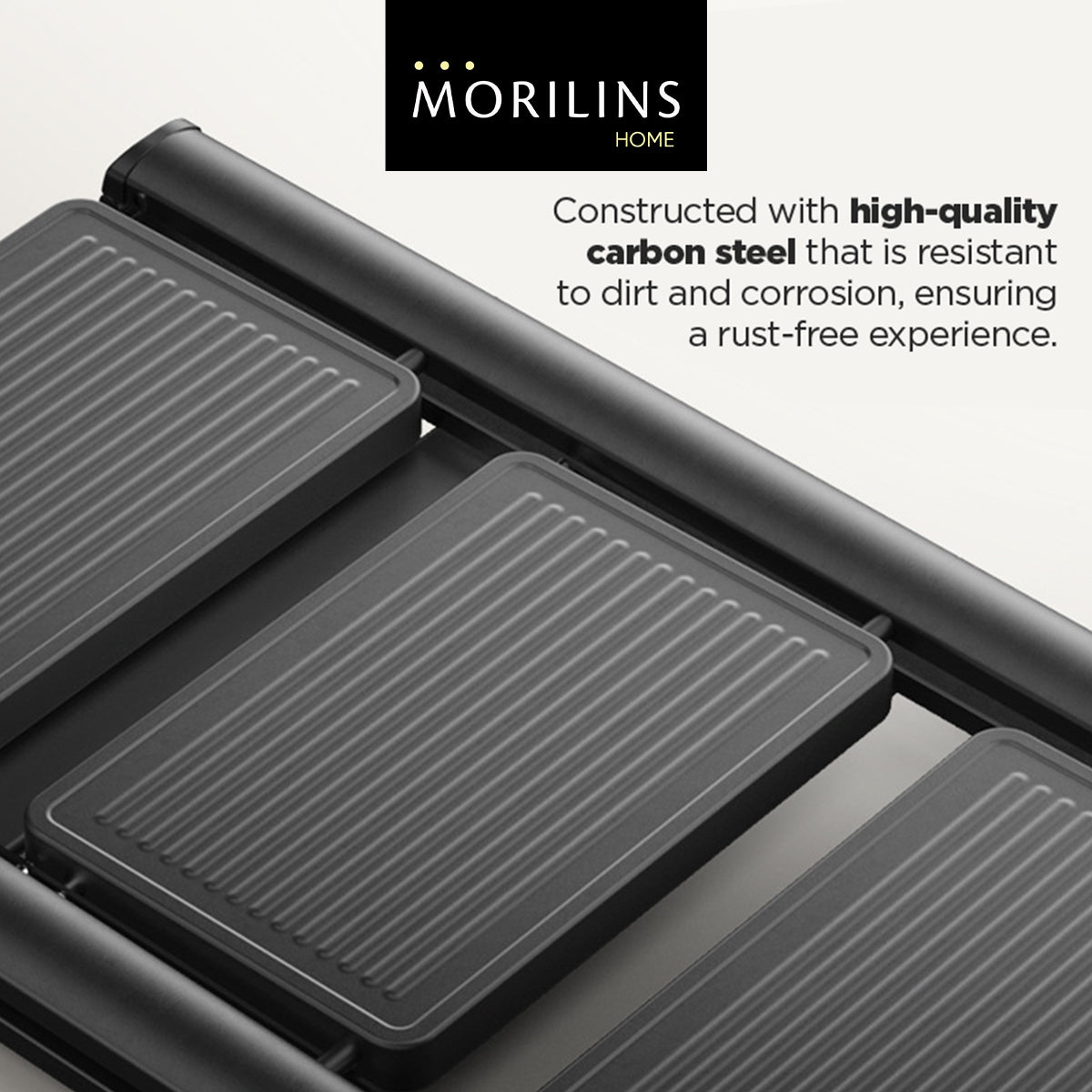 [Morilins Home] Modern Minimalist Ultra-Thin 3-Step / 4-Step Lightweight Folding Ladder - Wide Anti-Slip Steps, Multi-Functional, Ideal for Home & Office (Supports up to 150kg) - Bloom Concept