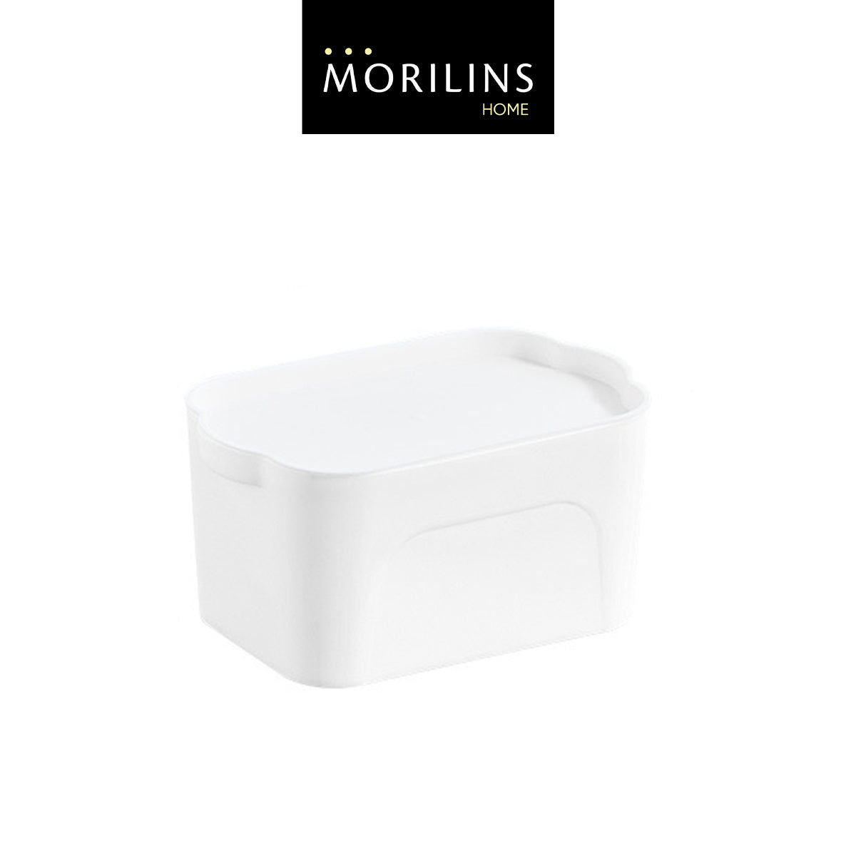 [Morilins Home] White Japanese-Style Clean & Modern Design Stackable White Lidded Plastic Storage Box - Bloom Concept