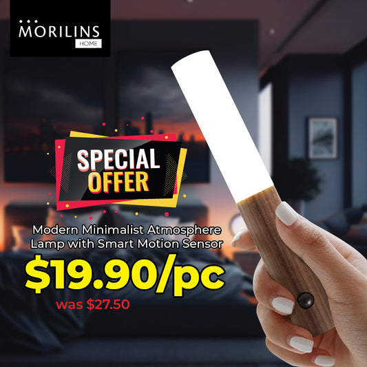 [Morilins Home] Modern Minimalist Atmosphere Lamp with Smart Motion Sensor, 1W LED Night Light, Removable Design, Magnetic with USB Charging UL-Tested - Bloom Concept