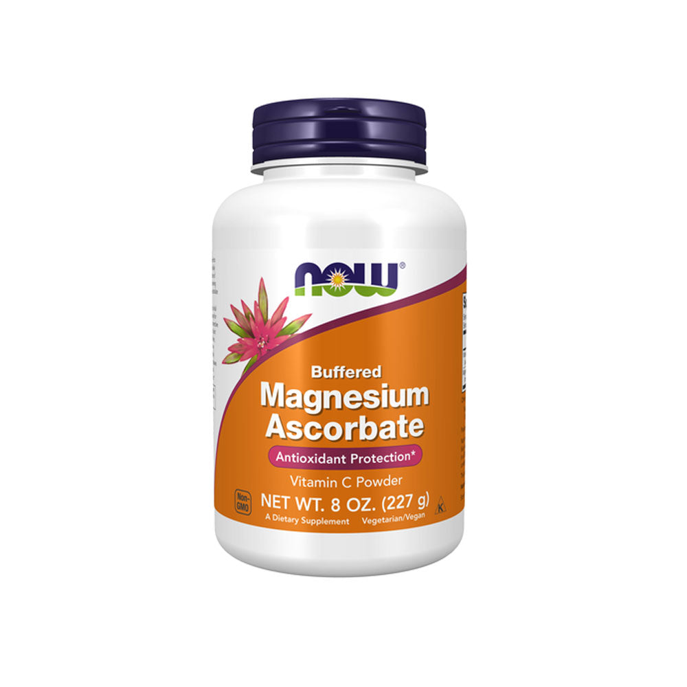 NOW Supplements, Magnesium Ascorbate Powder, Buffered, Antioxidant Protection, 8-Ounce (227g)
