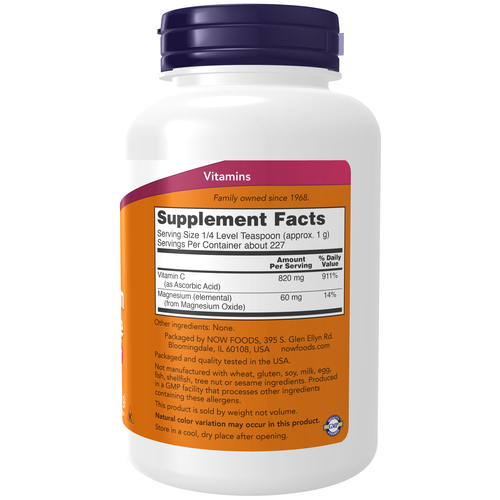 NOW Supplements, Magnesium Ascorbate Powder, Buffered, Antioxidant Protection, 8-Ounce (227g) Vitamins &amp; Supplements NOW Foods USA