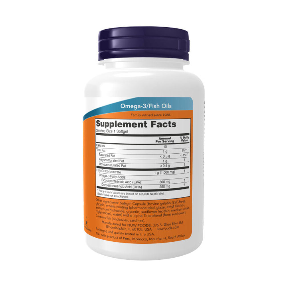 NOW Supplements, Ultra Omega-3 Molecularly Distilled and Enteric Coated, 90 Softgels Vitamins &amp; Supplements NOW Foods USA