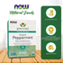 NOW Foods, Certified Organic Peppermint Tea, Soothing and Refreshing, Caffeine-Free, No Artificial Colors, Flavors, Preservatives or Sugars, 24-Count Natural Foods NOW Foods USA