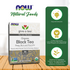 NOW Foods, Certified Organic Black Tea, Deep Rich Flavor, Non-GMO, with Catechins and Flavonols, 24-Count Beverages NOW Foods USA