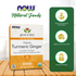 NOW Give a Tea, Organic Turmeric Ginger, Caffeine Free, 24 Tea Bags, 1.7 oz (48 g) Natural Foods NOW Foods USA