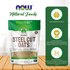 NOW Foods, Organic Steel Cut Oats, Source of Fiber, 100% Whole Grain, USA-Grown, 2-Pound (907g) Natural Foods NOW Foods USA