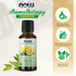 NOW Essential Oils, Organic Lemon Oil, Cheerful Aromatherapy Scent, Cold Pressed, 100% Pure, Vegan, Child Resistant Cap, 1-Ounce (30ml) Essential oils NOW Foods USA