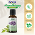 NOW Essential Oils, Organic Lavender Oil, Soothing Aromatherapy Scent, Steam Distilled, 100% Pure, Vegan, Child Resistant Cap, 1-Ounce (30ml) Essential oils NOW Foods USA