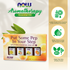 NOW Put Some Pep in Your Step Uplifting Aromatherapy Kit, 4x10ml Incl Orange Oil, Lemon Oil, Grapefruit Oil and Cheer Up Buttercup Oil Blend Essential oils NOW Foods USA