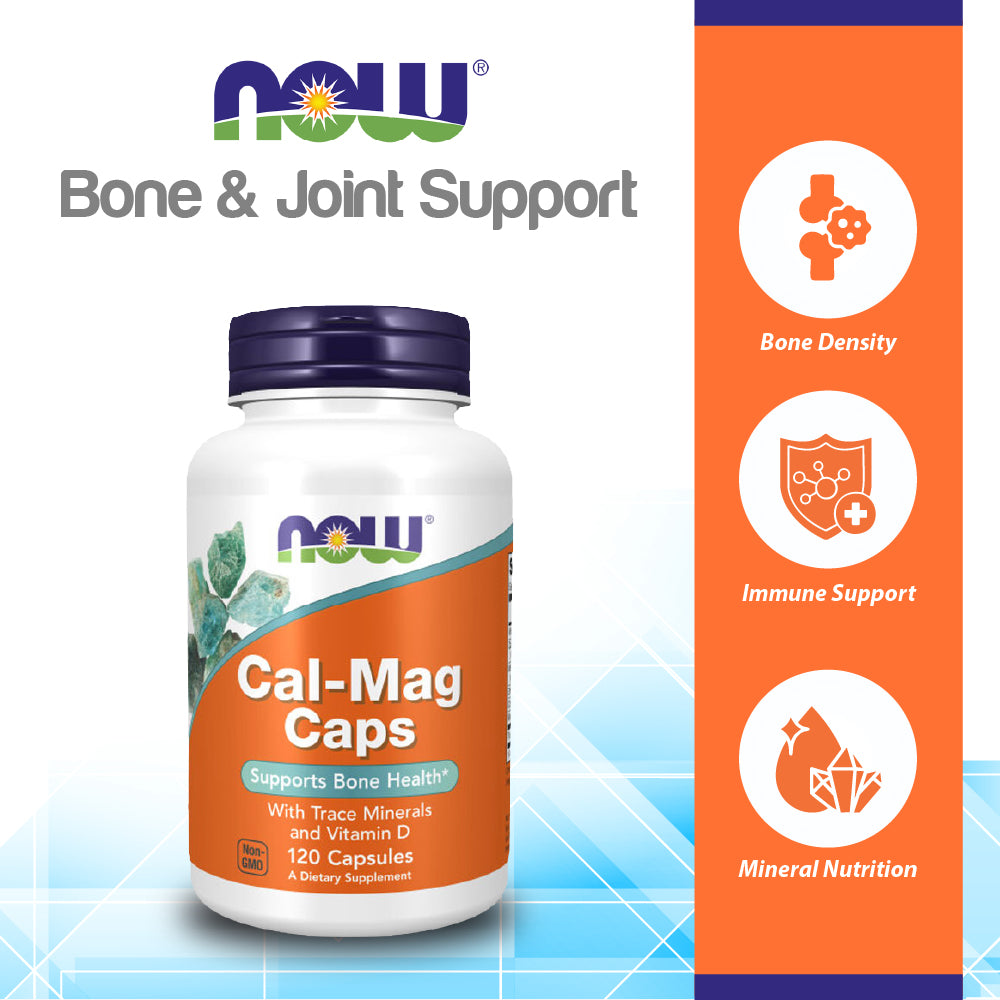 NOW Supplements, Cal-Mag with Zinc, Copper, Manganese and Vitamin D, 120 Capsules Vitamins &amp; Supplements NOW Foods USA
