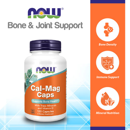 NOW Supplements, Cal-Mag with Zinc, Copper, Manganese and Vitamin D, 120 Capsules Vitamins &amp; Supplements NOW Foods USA