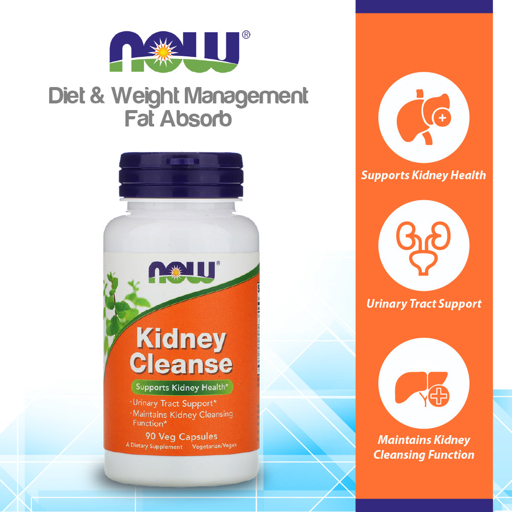 NOW Supplements, Kidney Cleanse with Uva Ursi, Parsley Seed, Fennel, and Horsetail, 90 Veg Capsules Vitamins &amp; Supplements NOW Foods USA