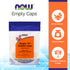 NOW Supplements, Empty Gelatin Capsules, Single "0", Bovine Sourced, Filled by Weight, 250 Gel Capsules Vitamins & Supplements NOW Foods USA
