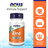 NOW Supplements, Zinc (Zinc Gluconate) 50 mg, Supports Enzyme Functions*, Immune Support*, 100 Tablets Vitamins & Supplements NOW Foods USA