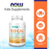 NOW Supplements, Kid Cal with Calcium Citrate, Magnesium and Vitamin D, Tart Orange, 100 Chewables Vitamins & Supplements NOW Foods USA