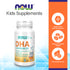 NOW Supplements, DHA Kids 100 mg, Supports Brain Health*, Fruit Flavor, 60 Chewable Softgels, (packaging may vary) Vitamins & Supplements NOW Foods USA