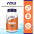 NOW Supplements, GABA (Gamma-Aminobutyric Acid) 500 mg + B-6, Natural Neurotransmitter*, 100 Veg Capsules Vitamins & Supplements NOW Foods USA