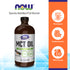 NOW Sports Nutrition, MCT (Medium-chain triglycerides) Oil, Vanilla Hazelnut, 16-Ounce Vitamins & Supplements NOW Foods USA