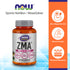 NOW Sports Nutrition, ZMA (Zinc, Magnesium and Vitamin B-6), Enhanced Absorption, Sports Recovery*, 90 Capsules Vitamins & Supplements NOW Foods USA