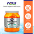 NOW Sports Nutrition, Whey Protein Isolate, 25 g With BCAAs, Unflavored Powder, 1.2-Pound (544 g) Vitamins & Supplements NOW Foods USA