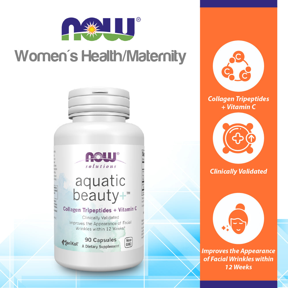NOW Solutions Aquatic Beauty+ Capsules - Marine Collagen and Vitamin C Supplement for Youthful Skin*, Non-GMO, 60 Capsules - $61.90 I BLOOM CONCEPT NOW Solutions Aquatic Beauty+ Capsules - Marine Collagen and Vitamin C Supplement for Youthful Skin*, Non-GMO, 60 Capsules - $61.90 I BLOOM CONCEPT