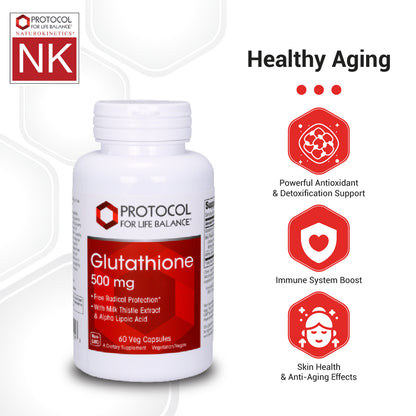 Protocol for Life Balance, Glutathione, 500 mg, 60 Veg Capsules - $62.90 I BLOOM CONCEPT Protocol for Life Balance, Glutathione, 500 mg, 60 Veg Capsules - $62.90 I BLOOM CONCEPT