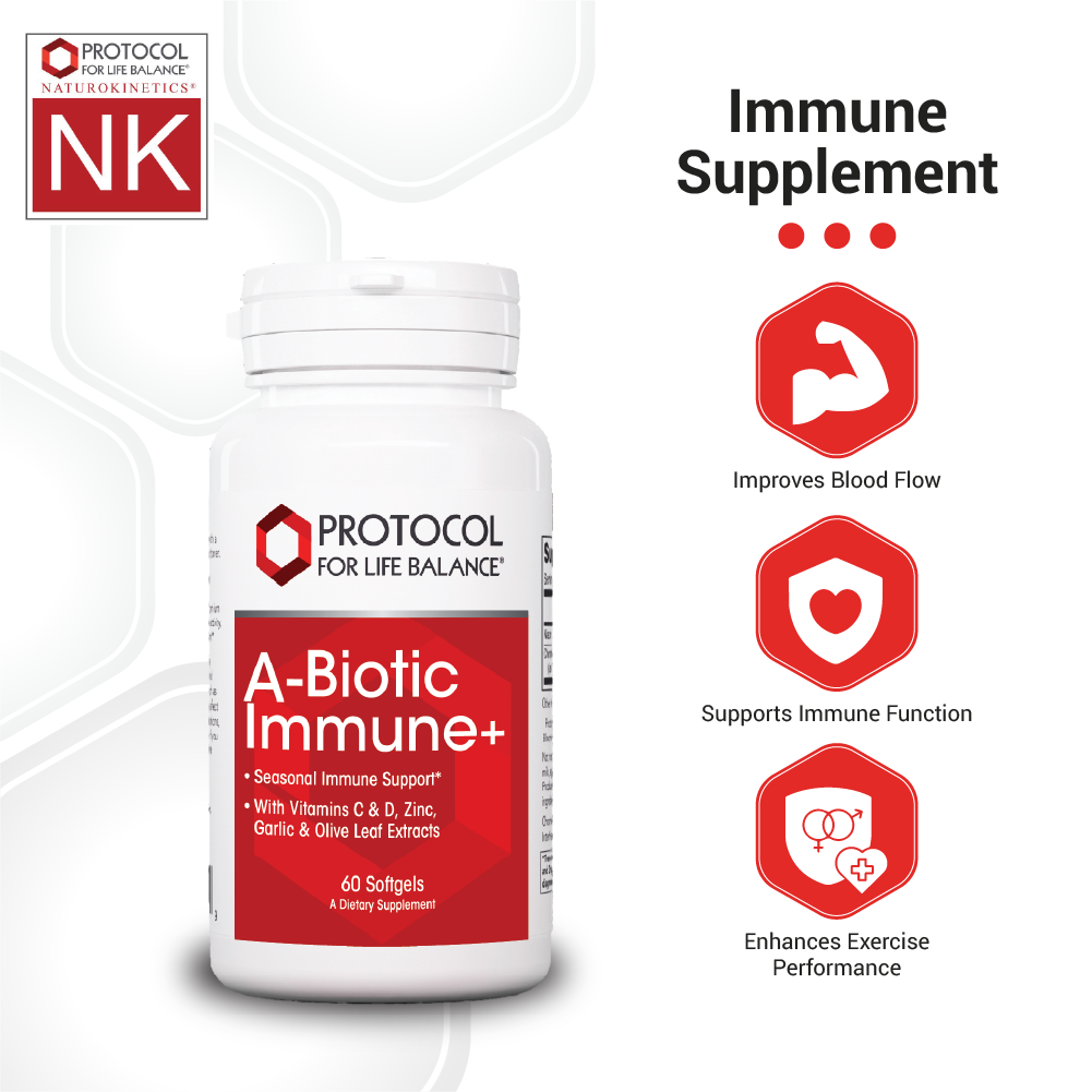 Protocol for Life Balance, A-Biotic Immune+, 60 Softgels Protocol For Life Balance