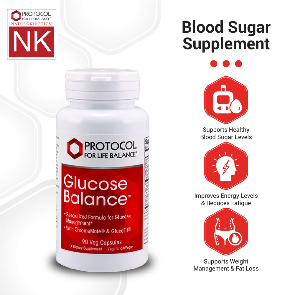 Protocol for Life Balance, Glucose Balance, 90 Veg Capsules Vitamins &amp; Supplements Protocol For Life Balance