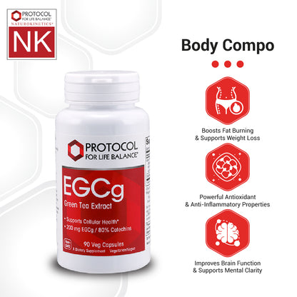 Protocol for Life Balance, EGCg Green Tea Extract, 200 mg, 90 Veg Capsules Vitamins &amp; Supplements Protocol For Life Balance