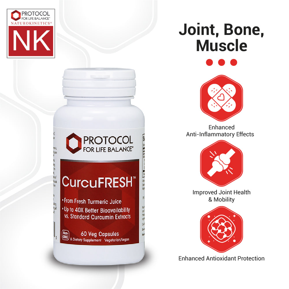 Protocol for Life Balance, CurcuFRESH, 60 Veg Capsules Curcumin Protocol For Life Balance