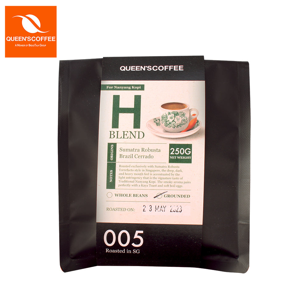 Queen's Coffee H Blend Grounded Coffee Powder 250G - Bloom Concept