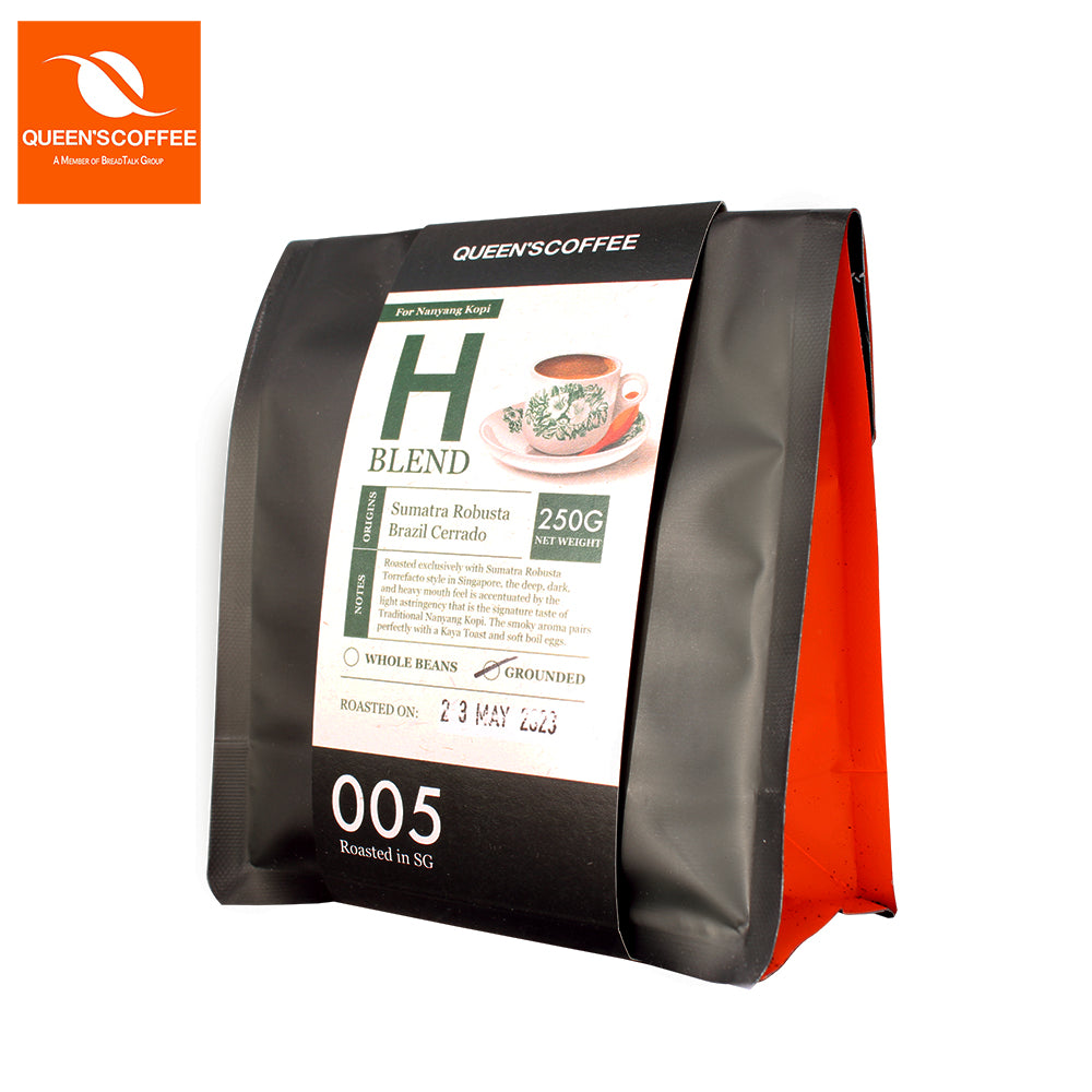 Queen's Coffee H Blend Grounded Coffee Powder 250G - Bloom Concept