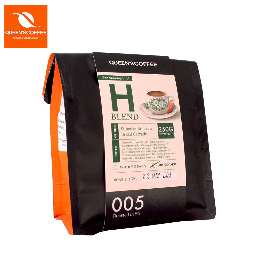 Queen's Coffee H Blend Grounded Coffee Powder 250G - Bloom Concept