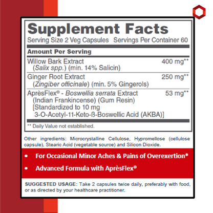 (Best by 10/25) Protocol for Life Balance, Ache Action, 120 Veg Capsules Protocol For Life Balance