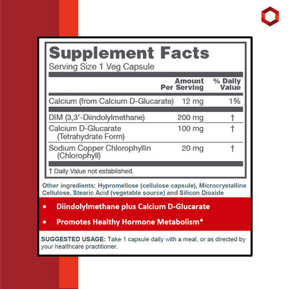 Protocol for Life Balance, DIM 200 Plus CDG 100, 90 Veg Capsules Vitamins &amp; Supplements Protocol For Life Balance