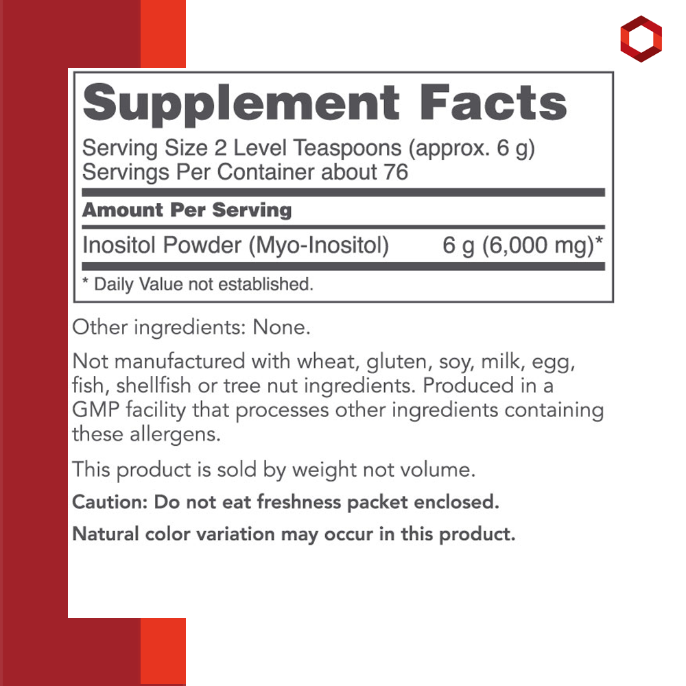Protocol for Life Balance, Myo-Inositol Powder, 1 lb (454 g) Healthy Mood Protocol For Life Balance
