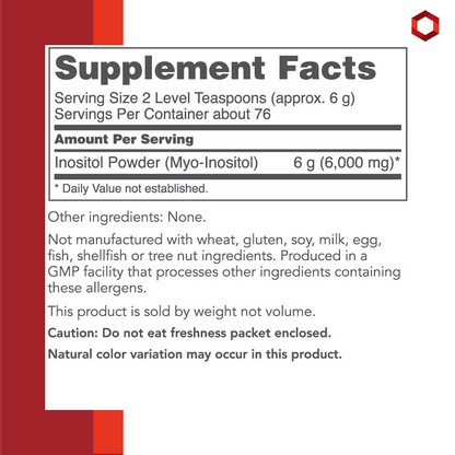 Protocol for Life Balance, Myo-Inositol Powder, 1 lb (454 g) Healthy Mood Protocol For Life Balance