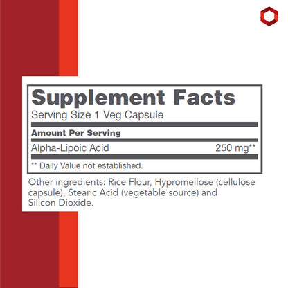 Protocol for Life Balance, Alpha-Lipoic Acid, 250 mg, 90 Veg Capsules Vitamins &amp; Supplements Protocol For Life Balance