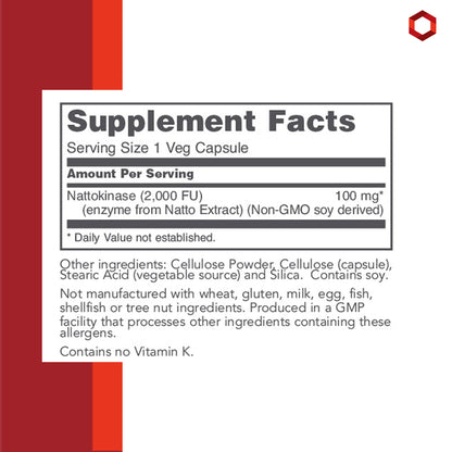 Protocol for Life Balance, Nattokinase, 60 Veg Capsules Vitamins &amp; Supplements Protocol For Life Balance