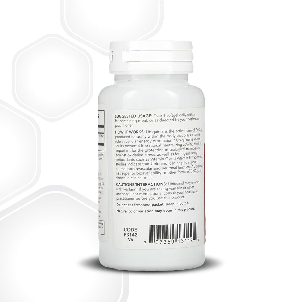 Protocol for Life Balance, Ubiquinol, 100 mg, 60 Softgels Vitamins &amp; Supplements Protocol For Life Balance