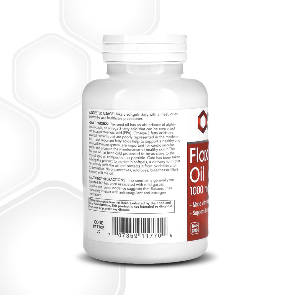 Protocol for Life Balance, Flax Seed Oil, 1,000 mg, 120 Softgels Vitamins &amp; Supplements Protocol For Life Balance