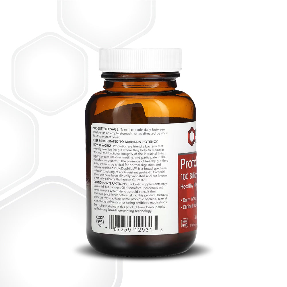 Protocol for Life Balance, ProtoDophilus, 100 Billion, 30 Veg Capsules Vitamins &amp; Supplements Protocol For Life Balance
