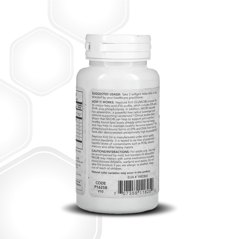 Protocol for Life Balance, Neptune Krill Oil, 500 mg, 60 Softgels Vitamins &amp; Supplements Protocol For Life Balance