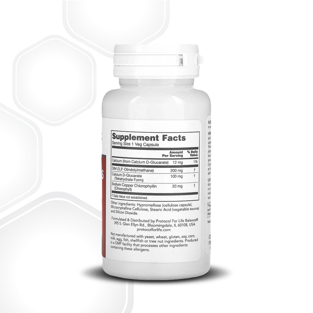 Protocol for Life Balance, DIM 200 Plus CDG 100, 90 Veg Capsules Vitamins &amp; Supplements Protocol For Life Balance